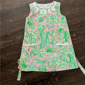 Lilly pulitzer little girl shift dress Mandevilla size 3
